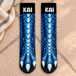 Custom Dragon Scales and Claws Gifts for Kids - Personalized Middle Tube Socks