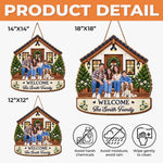 Custom Family Photo Welcome Home Decor Gifts For Family - Personalized Wood Sign