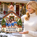 Custom Family Photo Welcome Home Decor Gifts For Family - Personalized Wood Sign