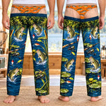 Custom Funny Bass Fishing Gifts For Men - Personalized Pajama Pants
