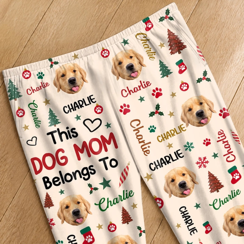 Custom Pet Photo Christmas Gifts for Dog Moms, Dog Dads, Pet Lovers - Personalized Pajama Pants