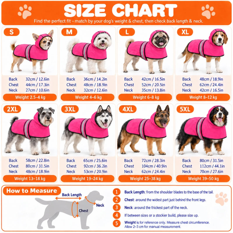Custom Name Paw Print Dog Lover Gifts For Pet Lovers - Personalized Pet Raincoat