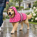 Custom Name Paw Print Dog Lover Gifts For Pet Lovers - Personalized Pet Raincoat