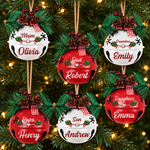 Custom Name Christmas Family Keepsake Gifts - Personalized Jingle Bell Ornament