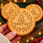 Custom Name Christmas Cookie Gifts for Families - Personalized Cookie Stamp
