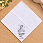 Custom Photo Feather Memorial Gifts - Personalized Handkerchief
