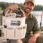 Custom Name Fisherman Of The Year Gifts For Fisherman, Anglers  - Personalized Tool Bag