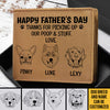 Dear Dog Dad We Woof You - Personalized Bifold Wallet - Gift For Dad