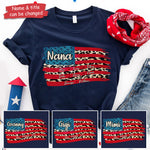 Custom Name Patriotic Nana Family Gifts - Personalized Apparel
