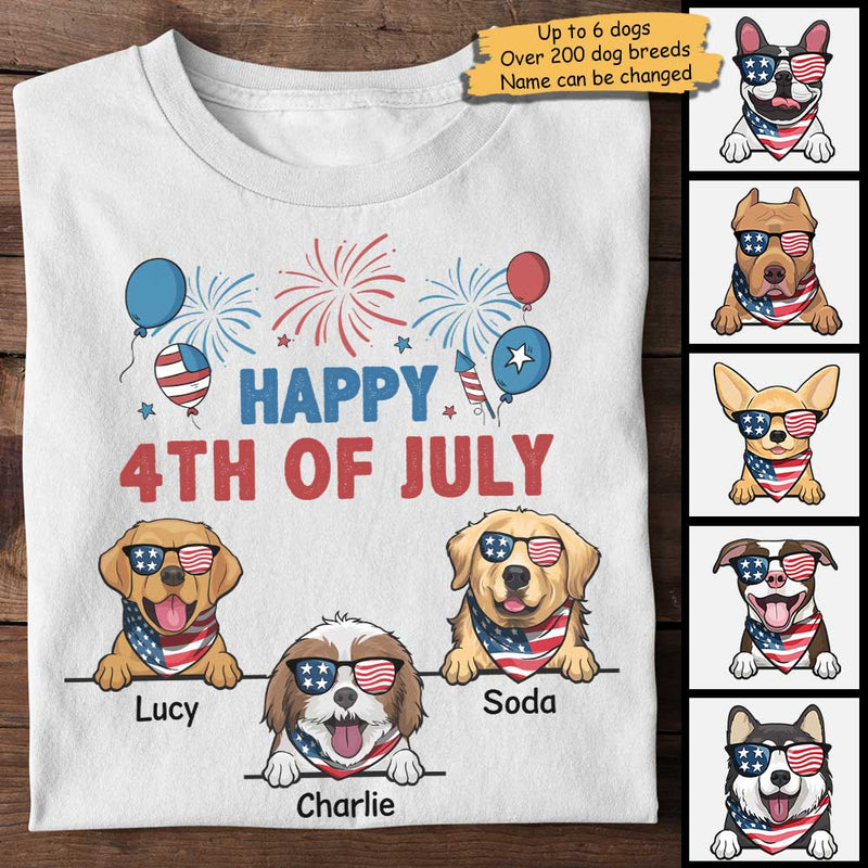 Happy 4th Of July Anniversary - Gift for 4th Of July - Personalized Unisex T-Shirt