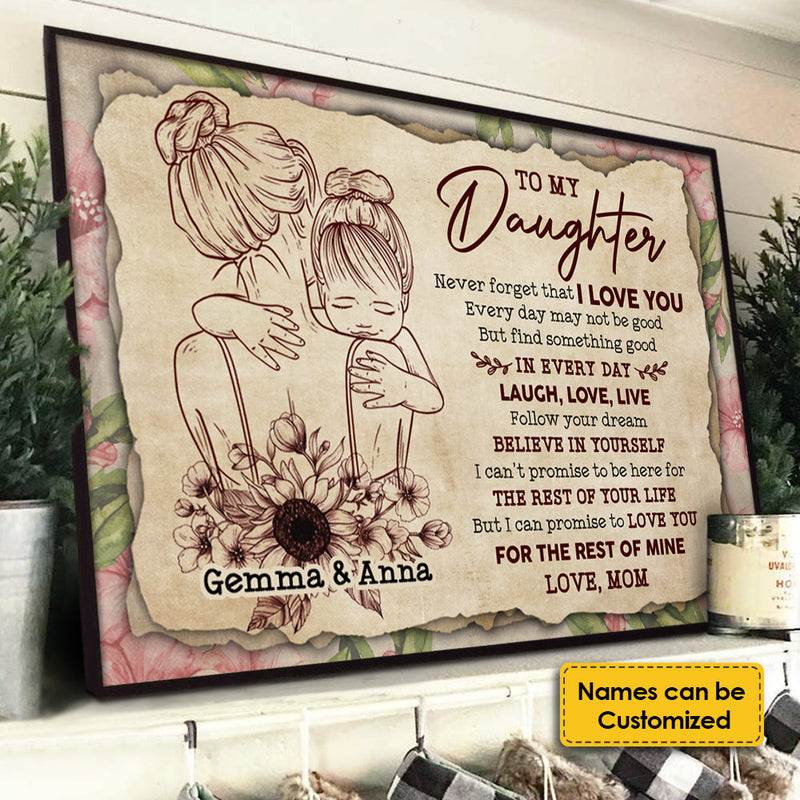 I Can Promise To Love You For The Rest Of My Life - Personalized Horizontal Poster