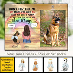 Don't Cry For Me, Mom! I Can Even Fly With My New Wings - Personalized Photo Frame