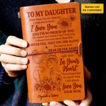 I'm So Proud Of You - Personalized Vintage Journal - Gift For Daughter