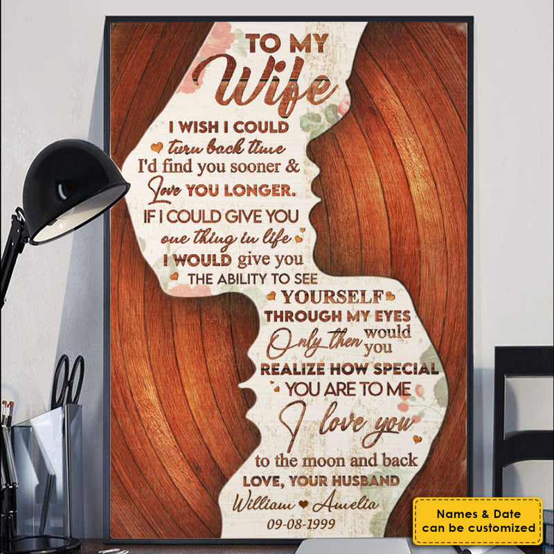 I Love You To The Moon And Back - Personalized Vertical Poster