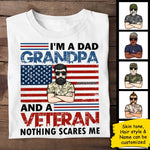 Custom Name Dad Grandpa Veteran Gifts for Men - Personalized Apparel