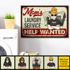 Mom's Laundry Service Help Wanted - Gift For Mom, Personalized Horizontal Poster