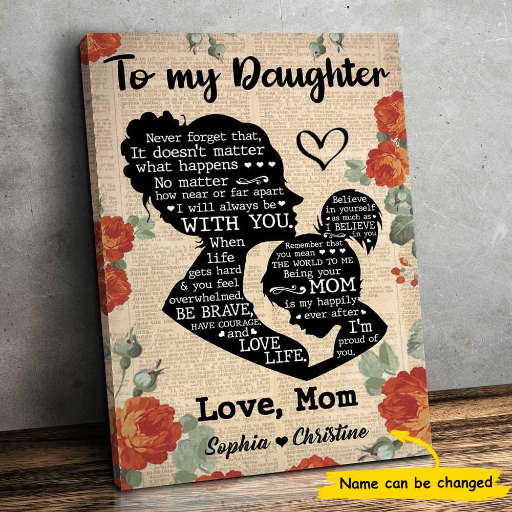 I'm Proud Of You - Personalized Vertical Canvas.