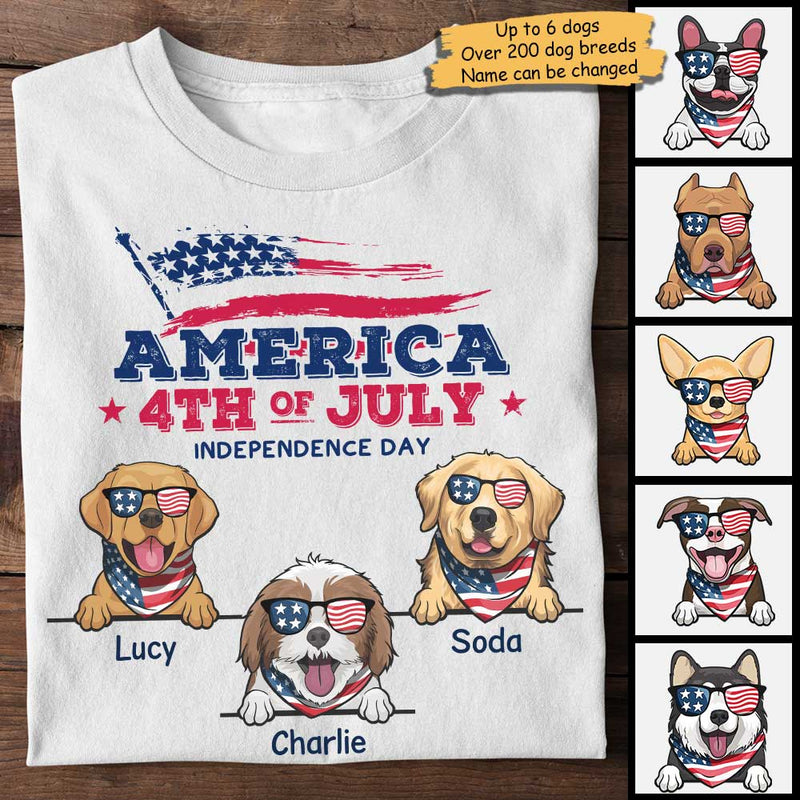 Happy Independence Day America - Gift For 4th Of July - Personalized Unisex T-Shirt
