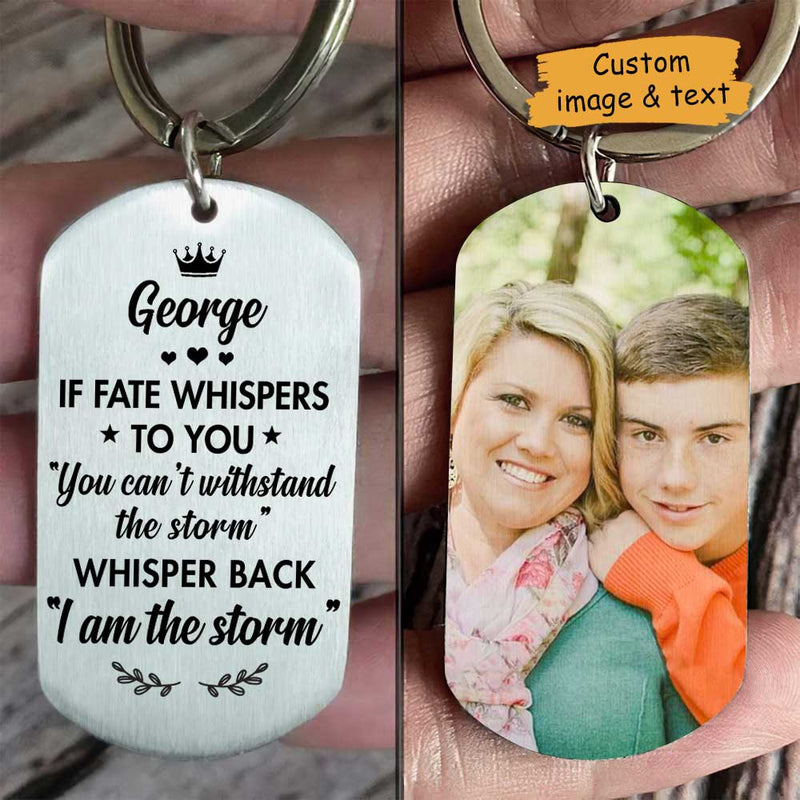 I Hope You Believe In Yourself - Upload Family Photo - Personalized Keychain
