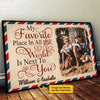 I Love To Stay Next To You - Upload Image, Personalized Horizontal Poster
