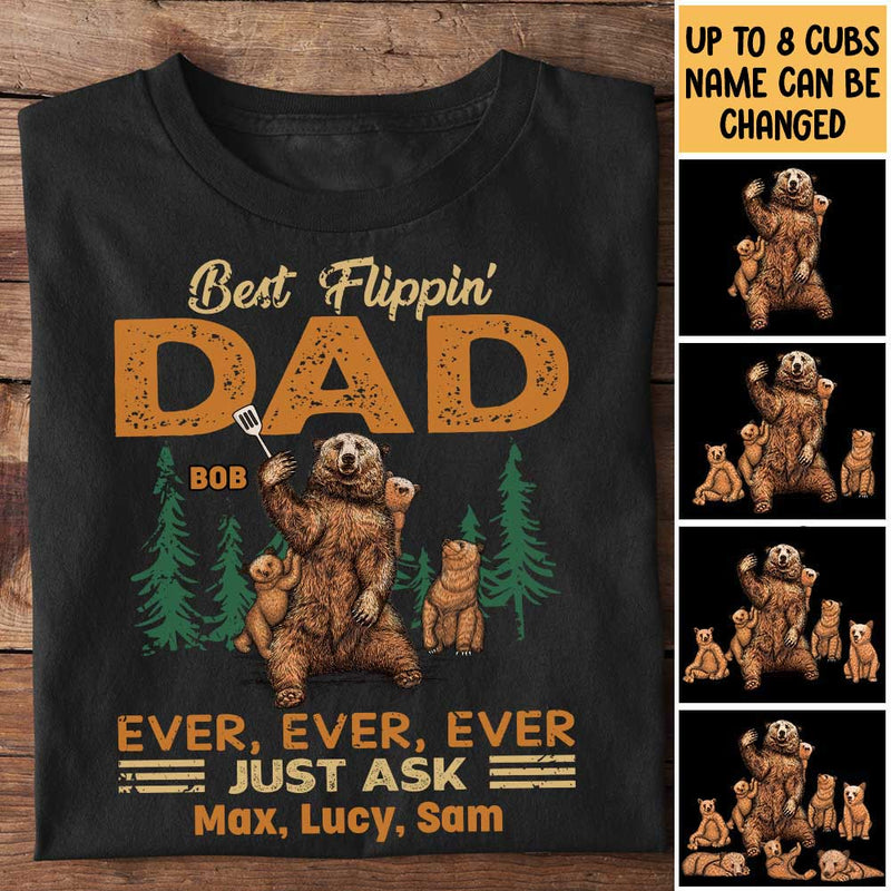 Best Flippin' Dad - Gift For Dads - Personalized Unisex T-Shirt