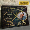 This Is Us - Personalized Horizontal Canvas - Upload Image, Gift For Couples, Husband Wife