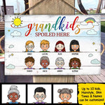 Custom Name Grandkids Gifts for Grandparents - Personalized Rectangle Sign