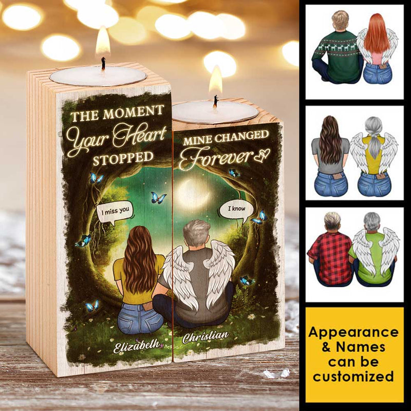 Your Loss Made Me Breathless - Personalized Candle Holder - Memorial Gift, Sympathy Gift