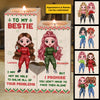 To My Bestie - I Promise To Help You Solve Your Problems - Personalized Candle Holder