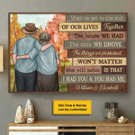 Our Cheerful Journey Will Matter - Personalized Horizontal Poster - Gift For Couples, Husband Wife