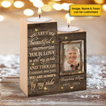 You're Always By My Side - Upload Image, Personalized Candle Holder