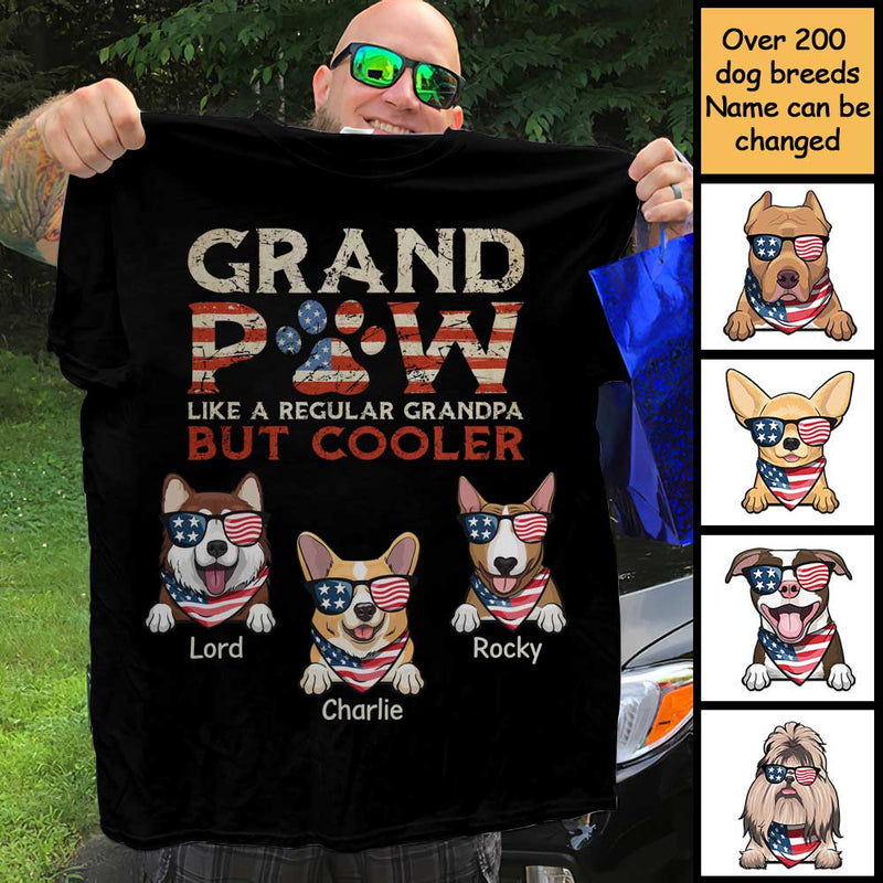 American Grandpaw - Gifts For 4th Of July - Personalized Unisex T-Shirt