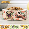 Summer Fruit, Gift For Dog Lovers - Personalized Custom Ceramic Dog Bowls
