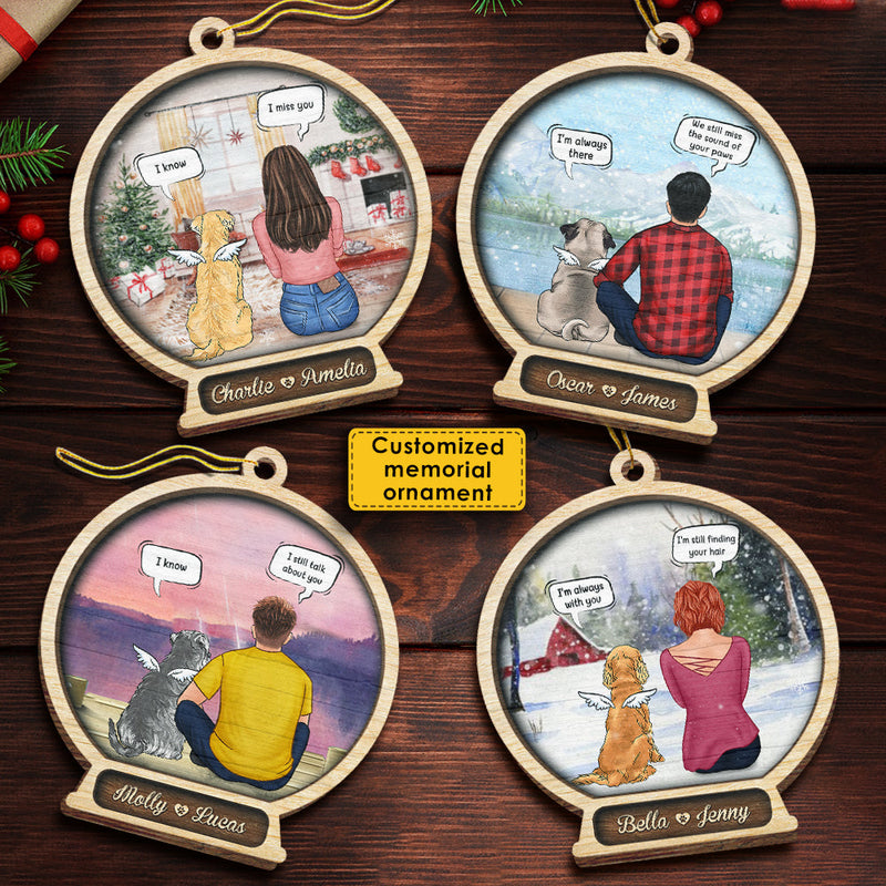Memorial Snowball - Christmas Is On Its Way - Personalized Custom Snow Globe Shaped Wood Christmas Ornament
