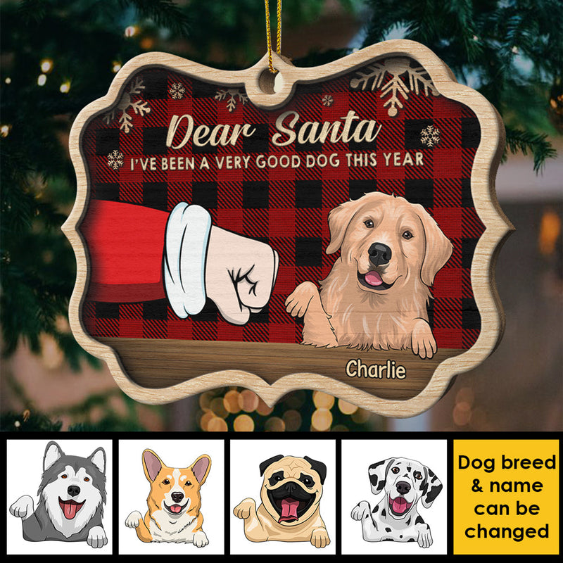 I'm Too Cute For the Naughty List - Personalized Custom Benelux Shaped Wood Christmas Ornament
