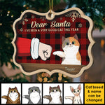 I'm Too Cute For the Naughty List - Personalized Custom Benelux Shaped Wood Christmas Ornament