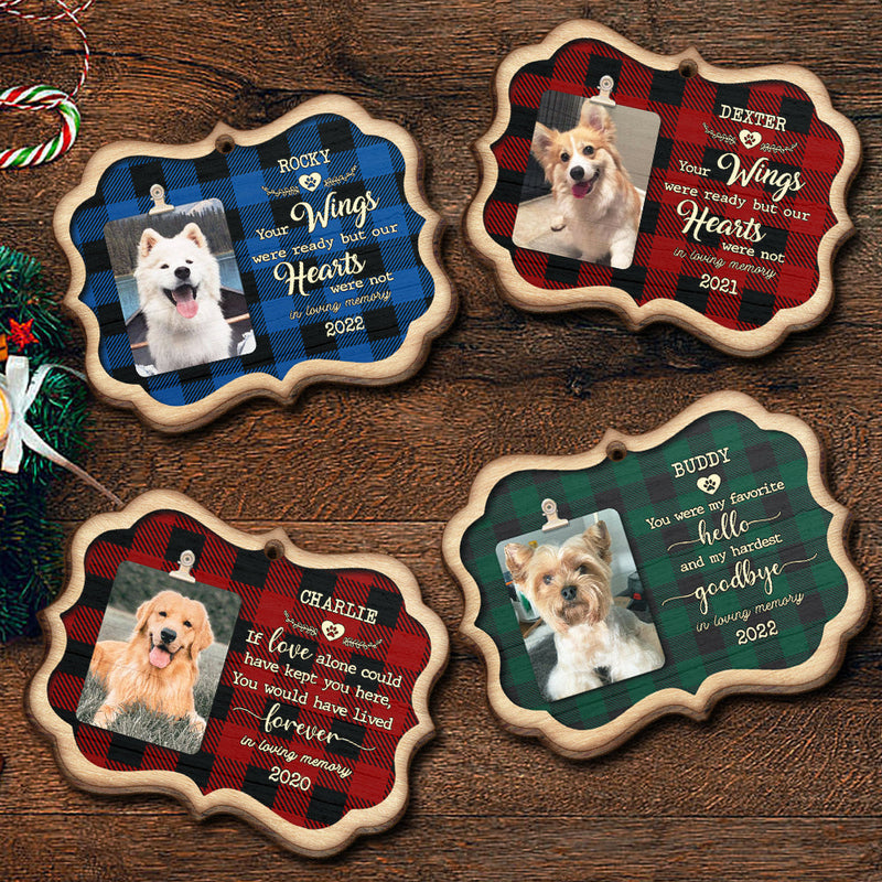 If Love Alone Could Have Kept You Here - You Would Have Lived Forever - Personalized Custom Benelux Shaped Wood Christmas Ornament