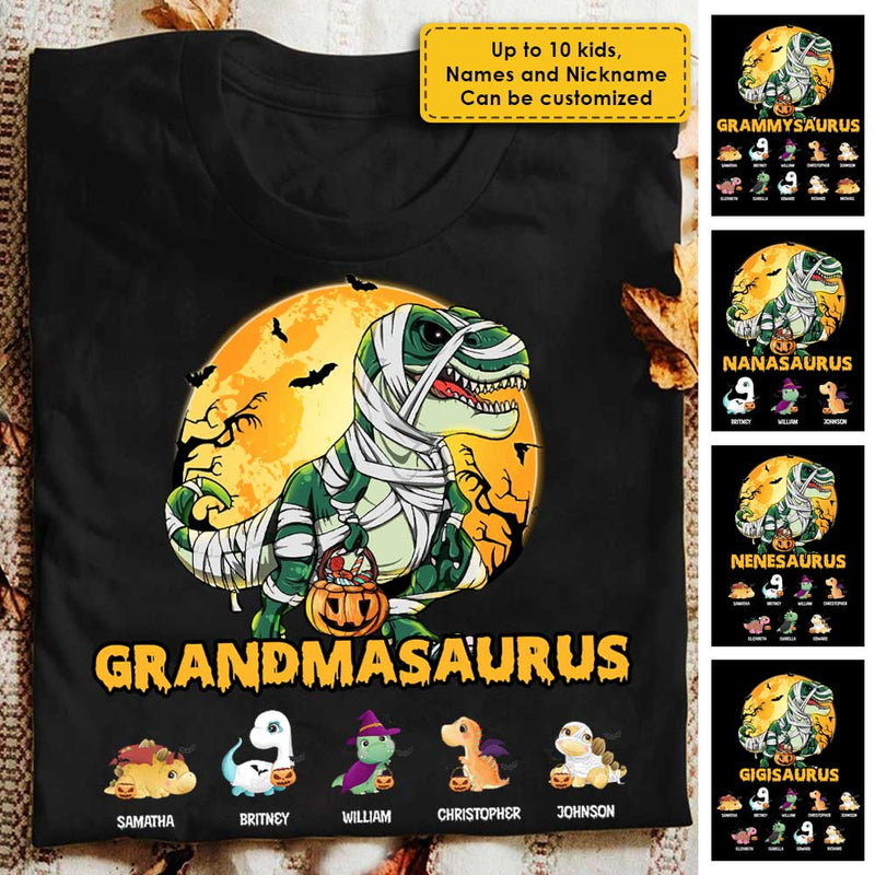 Happy Halloween - Let's Have Fun With The Dinosaurs On Halloween Night - Personalized Unisex T-Shirt