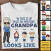This Is What An Awesome Grandpa Looks Like - Gift For Grandpa, Personalized Unisex T-shirt, Hoodie