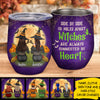 Side By Side Or Miles Apart - Personalized Wine Tumbler, Halloween Ideas.