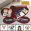 This Is Our Sweet Home - Personalized Shaped Decorative Mat - Gift For Pet Lovers