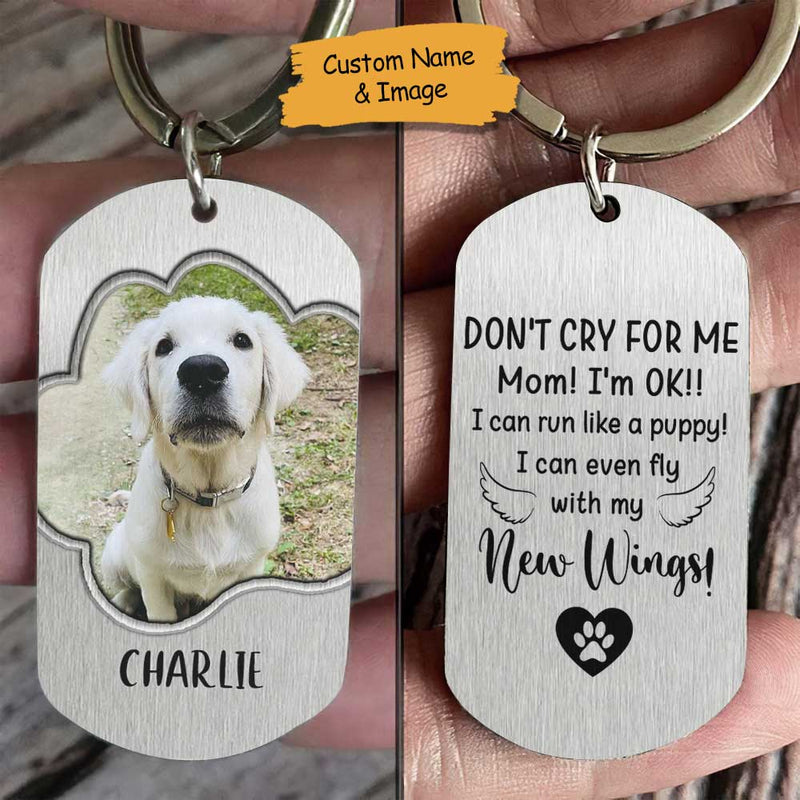 Don't Cry For Me - Personalized Keychain - Upload Image, Gift For Pet Lovers