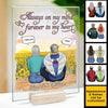 Always On My Mind - Personalized Acrylic Plaque - Husband Wife