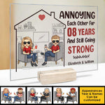 We've Been Annoying Each Other For So Many Years And Now We're Still Going Strong - Gift For Couples, Husband Wife, Personalized Acrylic Plaque