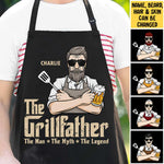 The Grillfather - Gift For Dad - Personalized Apron