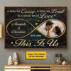 A Whole Lot Of Love - Personalized Horizontal Poster - Upload Image, Gift For Couples, Husband Wife