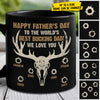 To The World's Best Bucking Dad - Gift For Dad - Personalized Black Mug
