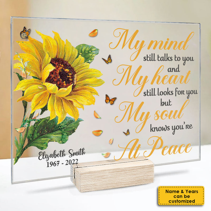 My Heart Still Looks For You - Personalized Acrylic Plaque - Memorial Gift, Sympathy Gift