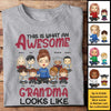 This Is What An Awesome Grandma Looks Like - Gift For Mom, Grandma - Personalized Unisex T-shirt, Hoodie