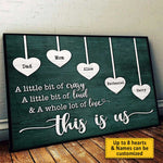 A Whole Lot Of Love - Personalized Horizontal Poster - Gift For Couples, Husband Wife